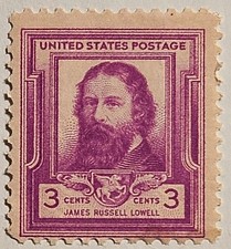 USA 1940 James Russell Lowel, 3-Cent MINT Stamp, MNH, Scott-#866, FAST SHIPPING!