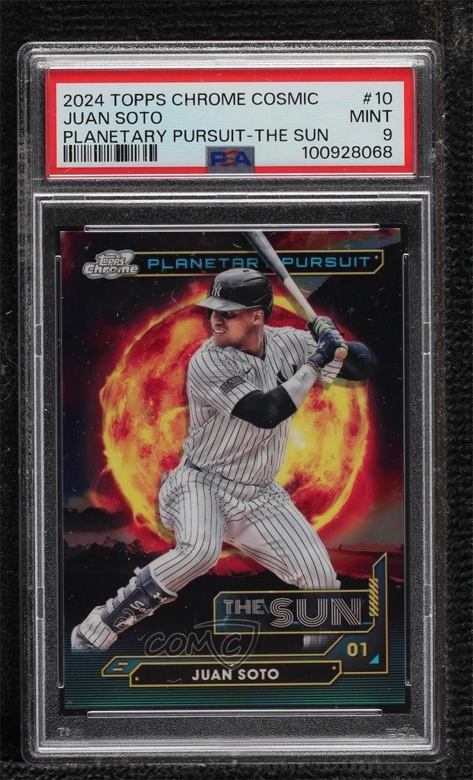 2024 Topps Cosmic Chrome Planetary Pursuit Sun Juan Soto #PPS-10 PSA 9 MINT