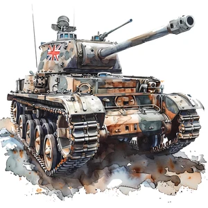 Military World War Tank Vehicle Self Adhesive Sticker
