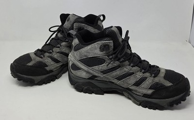 Merell Combat Hiking Boots #J034205 Mens US 11 Reg.  Ankle Grey Suede Vibram EUC