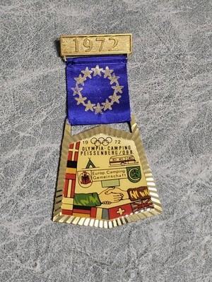 Olympia Camping Peissenberg 1972 - Medaille - Wanderabzeichen (3)