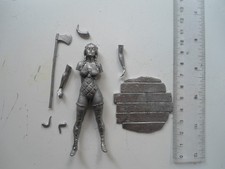 Viking 80mm female toy soldier metal