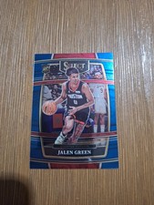 2021-22 Panini Select #7 Jalen Green RC Blue Shimmer Prizms Houston Rockets