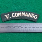 WW2 British Army V 5th Commando Shoulder Title Badge