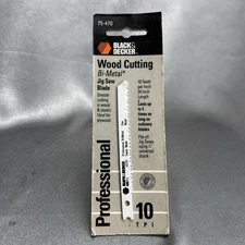 Black & Decker Bi-Metal Jig Saw Blades - 3-5/8” 6 TPI - Swiss Made Replacement