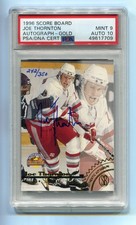 1996 Score Board Autographs Gold #/350 Joe Thornton PSA 9 DNA 10 Gem Rookie Auto