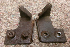 1937 1940 Chevy Truck Pair Front Hood Hooks Original Gm On Grille Shroud 1936