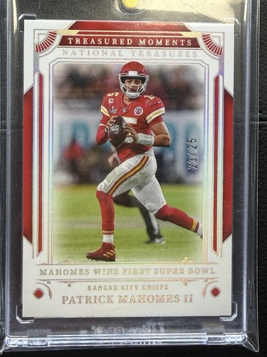 PATRICK MAHOMES II 2025 NATIONAL TREASURES MOMENTS HOLO SILVER /25