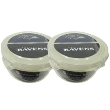 4pk Baltimore Ravens Food Containers Nested Locking Lids Tailgating NFL Party