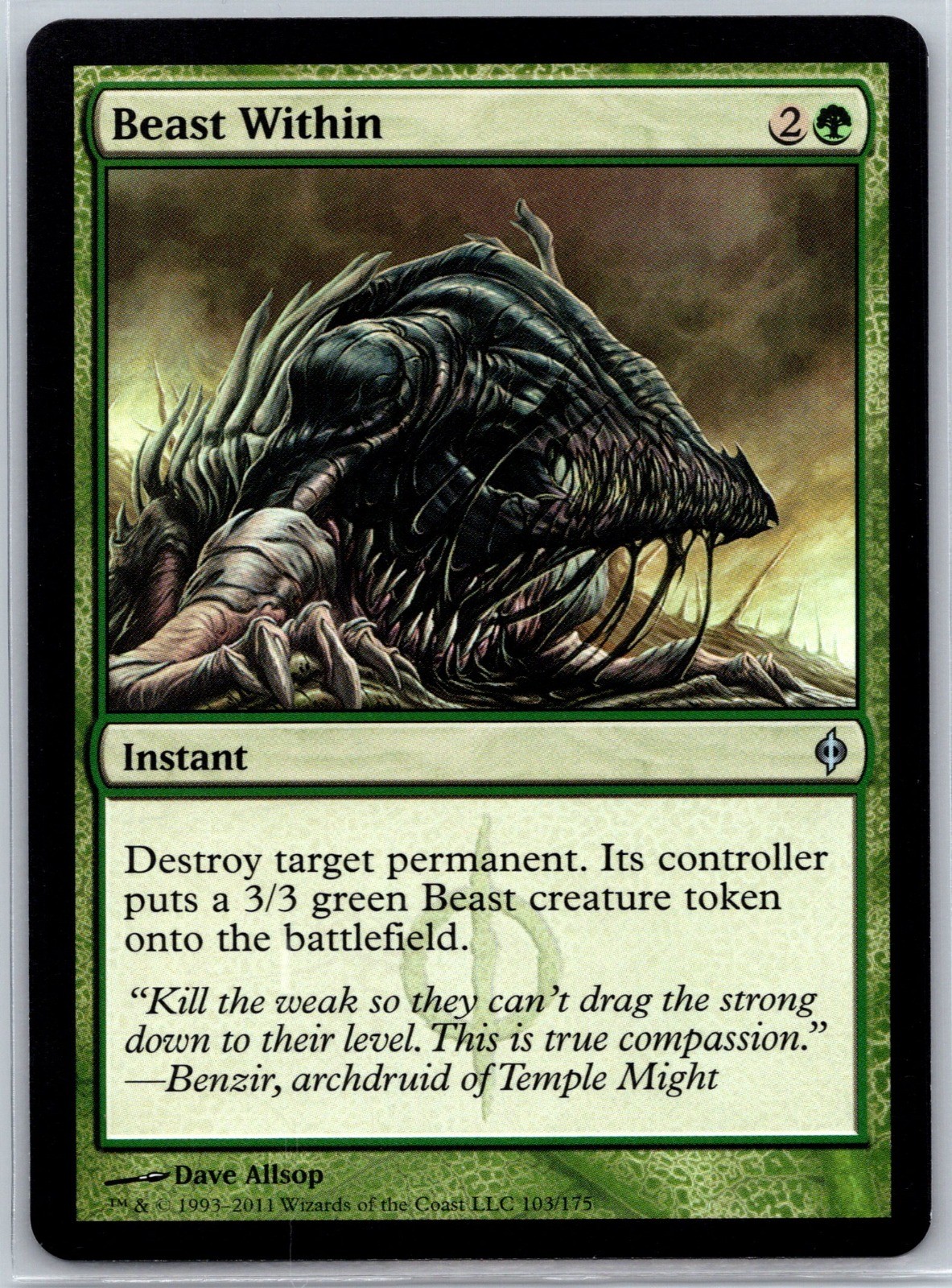 Beast Within U Planechase 2012 57 NM