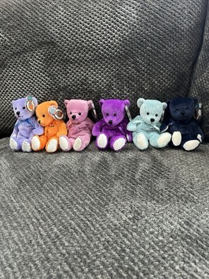 Planet Plush The Zodiac Bear Libra/Leo/Virgo/Sagittarius/Cancer/Scorpio Set Of 6