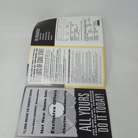 Double Switch (Sega CD) Disc, Case, Manual, & Registration Card