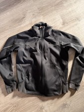 Nike women Black Full-Zip Track Jacket M Softshell Pockets Activewear