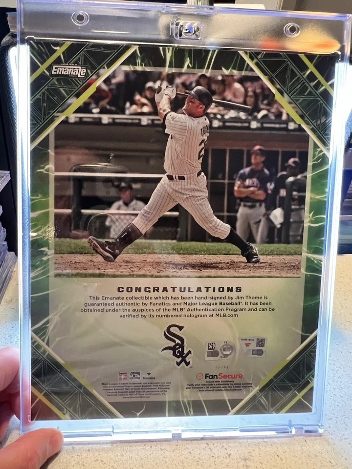 Tarjeta deportiva individual Jim Thome Emanate Signature/99 8x10 Foto 2 de 2