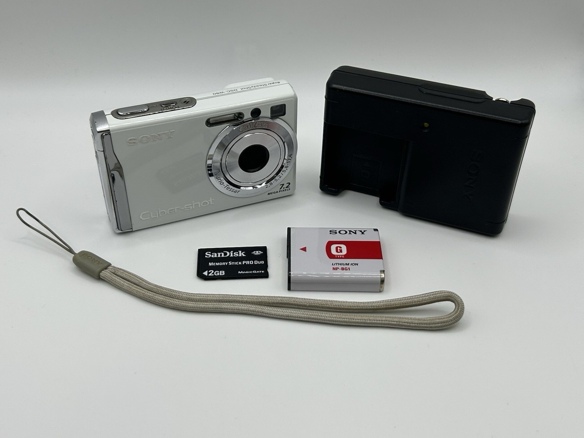 Sony Cyber-shot DSC-W80 7.2MP Digital Camera - Silver for sale
