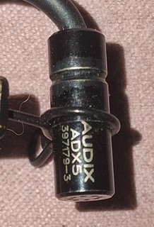 Audix ADX5 Micro Size Omnidirectional Lavalier Microphone XLR with Clip Used