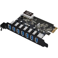 SIIG USB 3.0 7-Port Ext PCIe Host Adapter lb-us0514-s1 lbus0514s1