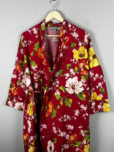Kenzo Luxury Vintage Floral Print Kimono Blazer Size L