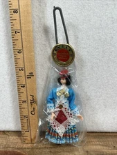 90s Vintage Evelt Greece Doll Dressed in Traditional Greek Costume NewInPackage