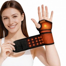 Red Light Therapy for Wrist, Carpal Tunnel Support Device with Heat Vibration...