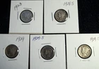 Mercury Dime lot  1923 -1928S - 1929 P-D-S   Lot of 5  (.99 cent start NR)