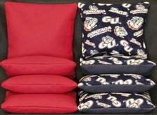Set Of 8 Gonzaga Cornhole Bags FREE SHIPPING 