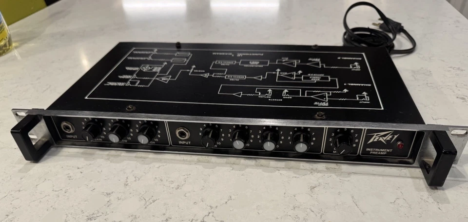 Preamplificador de instrumento Peavey IP-1 con ecualizador, ecualizador, rack vintage, raro Foto 3 de 4