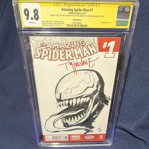 Marvel Amazing Spider-Man #1 Adi Granov CGC 9.8 original art sketched and Signed