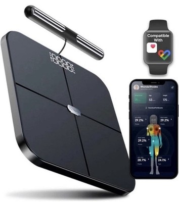 HumeHealth Hume Pod Bioelectric Analyzer Scale Black Bluetooth Bone Mass Heart  
