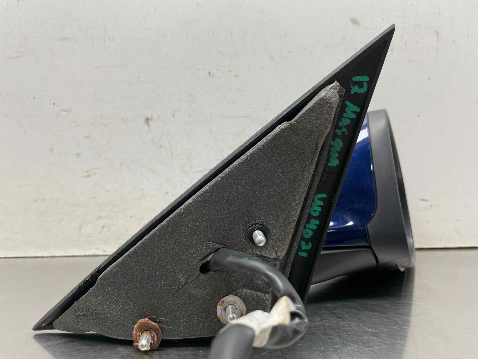 2012 Maserati Quattroporte OEM Right Hand Passengers Side Power Door Mirror Blue