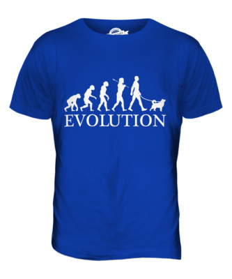 SHIBA INU EVOLUTION OF MAN MENS T-SHIRT TEE TOP DOG LOVER GIFT WALKER WALKING