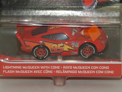 Mattel disney pixar cars lightning mcqueen with cone | eBay