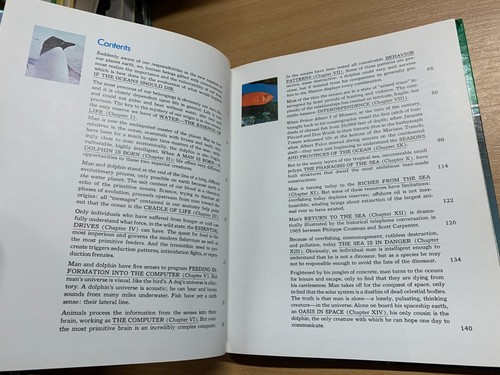 1975 "THE OCEAN WORLD OF JACQUES COUSTEAU OASIS IN SPACE" HARDBACK BOOK (P4) - Picture 4 of 14