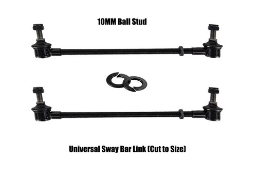 Universal Adjustable Sway Bar Link Pair 320mm Max | 10mm Stud Cut to Size - Bild 5 von 9