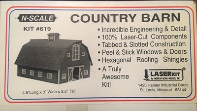 American Model Builders Inc 619 Country Barn Kit Laser Kit Ebay
