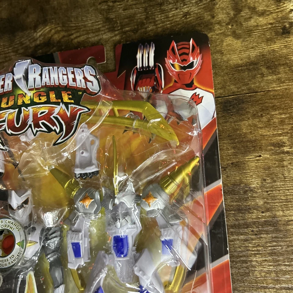 Power Rangers Jungle Fury 6" Beast Morphin Rhino Factory Sealed New 2008 - Image 2 of 4