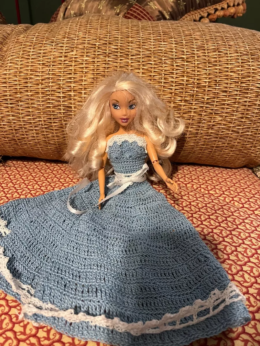 Three New Hand Made Crotched Dresses for Barbie Dolls not included