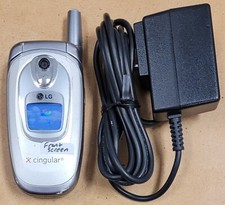 LG C2000 - Gray and Silver  Cingular  Very Rare Flip Phone - Bundled / READ