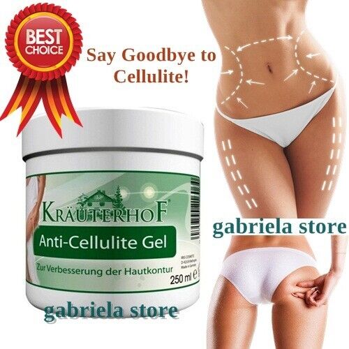 Krauterhof Anti Cellulite Body Gel Cream Fat Burner Firming Shaping Slimming - Picture 1 of 7