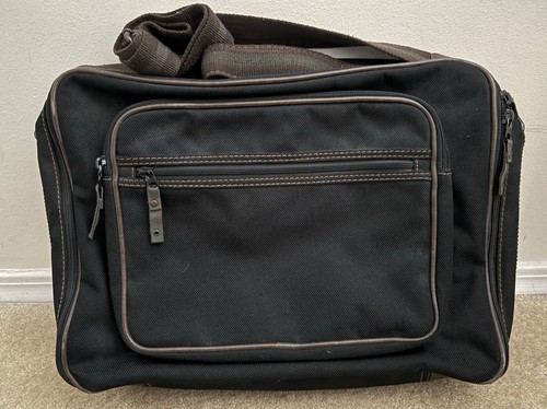 Sac bandoulière messager vintage années 90 Gap toile et cuir - Photo 2/11