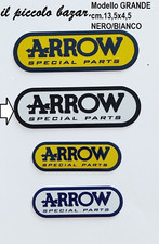 Adesivo ARROW Bianco/Nero GRANDE alluminio 3D per terminali alte temperature