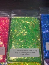 5G Iridescent High Sparkling Glitter Green nail acrylic gel craft US Seller