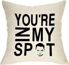 You're in My SPOT Throw Pillow Cover 16x16 for Sofa Couch Farmhouse Pillowcas...