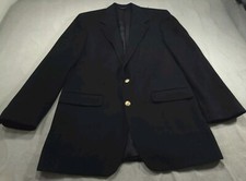 Vintage Grant Thomas Blazer Mens 40 Black Cashmere Lord Taylor Jacket Sport Coat