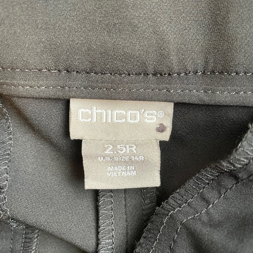 Pantalones de vestir negros Chicos talla 2,5/14 con bolsillos en la cintura recortados elásticos trabajo carrera - Imagen 3 de 11