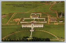 Rockview Penitentiary Between State College & Bellefonte PA Linen Postcard K13
