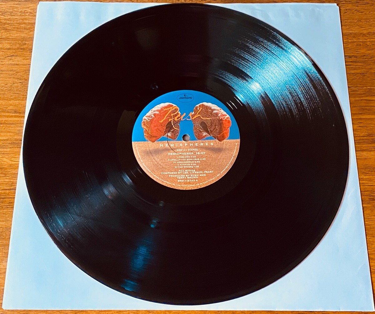RUSH ~ HEMISPHERES ~ ORIGINAL FIRST PRESS LP ~1978 | eBay