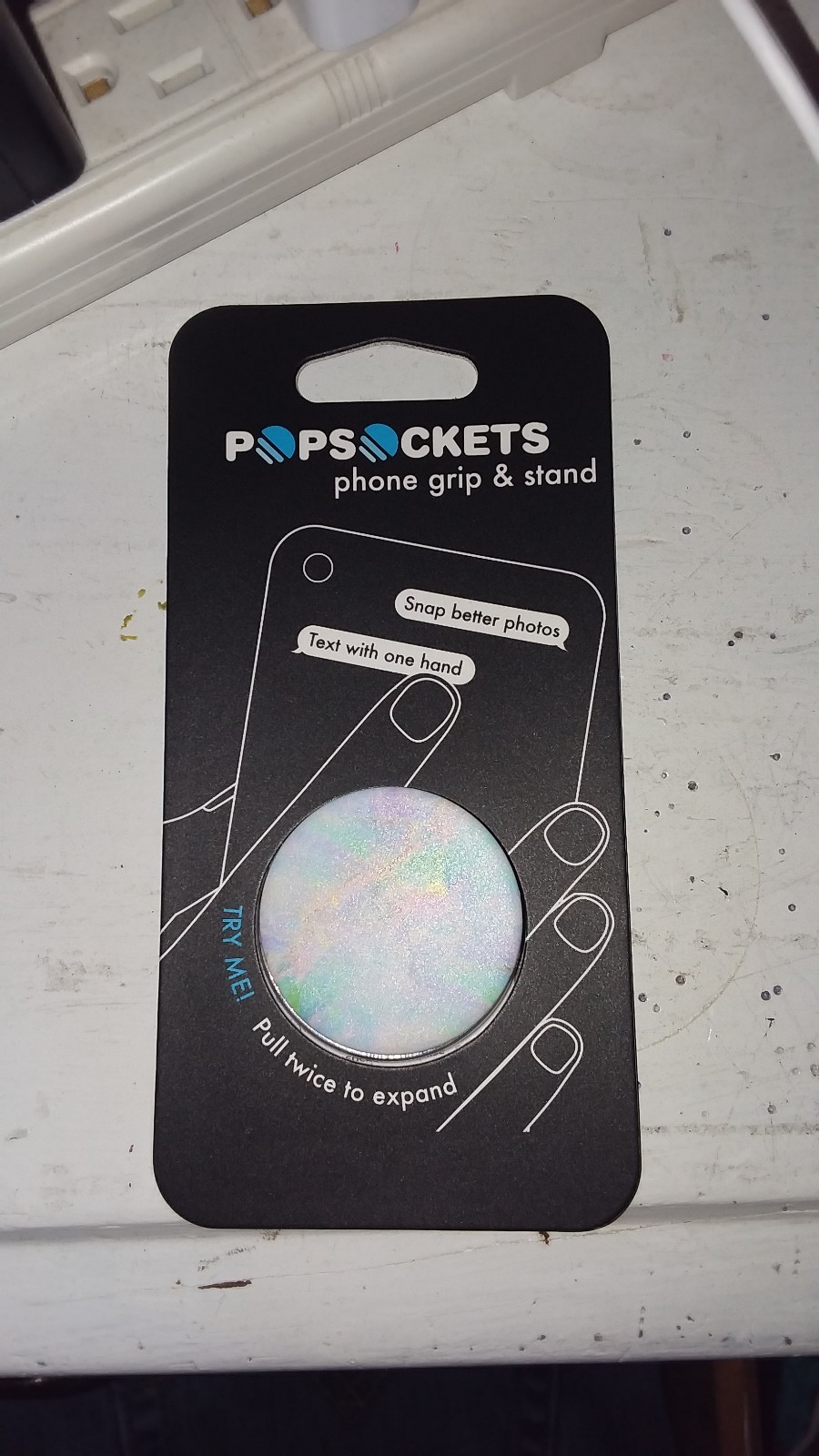 PopSockets Single Phone Grip PopSocket Universal Phone Holder Golden Silence-image