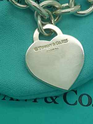 Return To Tiffany & Co. MEDIUM Heart Tag 7.75 inches Charm