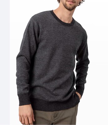 Rails Men's Rune Two-Tone Wool Sweater in Tan L